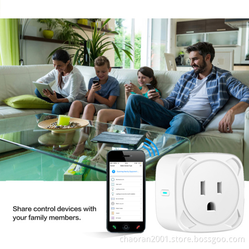 US Wifi Mini Plug 220v 10A OEM Wireless Google Home Remote Control Amazon Alexa Smart Socket Outlet
